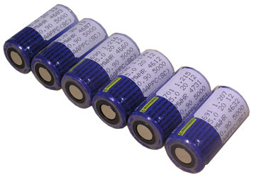 6 Pcs Precision Matched Sc Size 3800 MAh NiMH Batteries ( IB3800, 30 Amp Drain Rate ) --- The Best Sc Cell In The Market