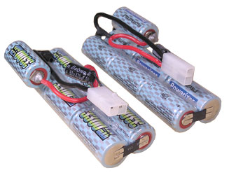 Two 8.4V 3300mAh Battery Packs For RC Traxxas E-Maxx With Capacitors ( 70 D)