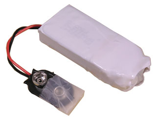 Polymer Li-Ion Battery Pack: 1.1V 400 MAh  (57x24x18 Mm) With Prewired PCB