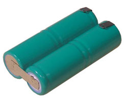 NiMH Battery Pack:  4.8V 1100mAh ( 4x2/3A ) With Tabs