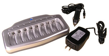 CH-V6280  Smart Bay Charger ( 8 Channels World Wide Power) For AA/AAA NiMH Batteries