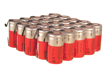 25 Pcs Avevtoi Matched Sc Size 3500 MAh  NiMH Batteries With Tab