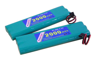 Two 9.6V 2000 MAh NiMH Transmitter Battery For Futaba NT8H