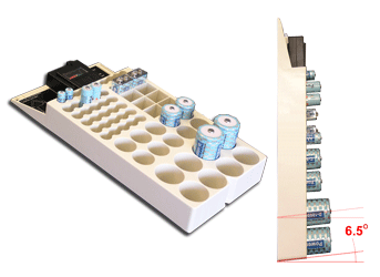 Battery Rack 66 - Battery Organizer With Battery Tester