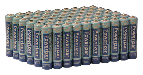 60 Pcs 1.2V AAA  850mAh NiMH  Batteries