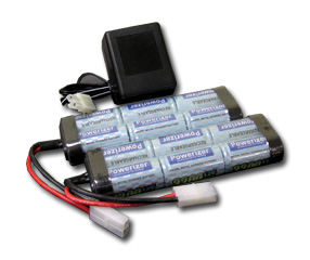 Two 7.2V 3300mAh Ni-MH Battery For RC Car + Wall Charger