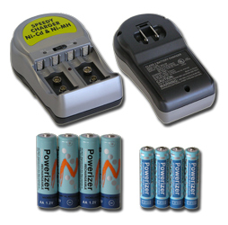 CH-P3969 Speedy Battery Charger + 4 AA 2300mAH & 4 AAA 850mAH