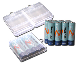 12 AA 2300 MAh NiMH Batteries + 3  Plastic Battery Holders  -- Never Lost Cell!