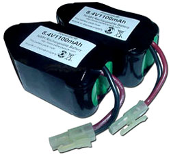 Two 8.4V 1100mAh Hi-Power NiMH Battery Pack For Firebird RC Plane