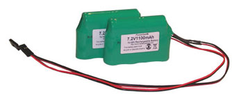 Two Micro RS4 HPI 7.2V 1100mah NiMH  Battery Packs