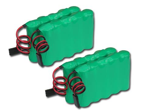 Two 6.0V 2000mAh NiMH RX Battery Packs For RC Hitec  Aircrafts / Walking Robot